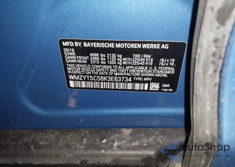 2019 Mini Countryman Cooper S from USA, damaged, VIN WMZYT5C58K3E63734